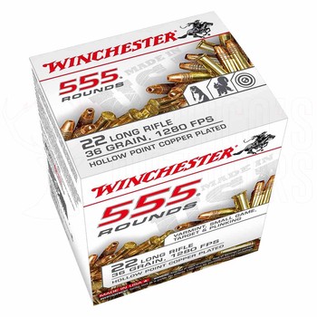 Winchester Super X .22 LR 36gr HP 555 Rounds
