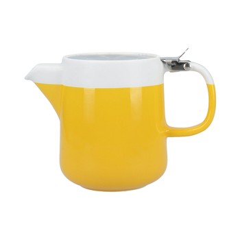 MUSTARD CERAMIC 2 CUP INFUSER TEAPOT