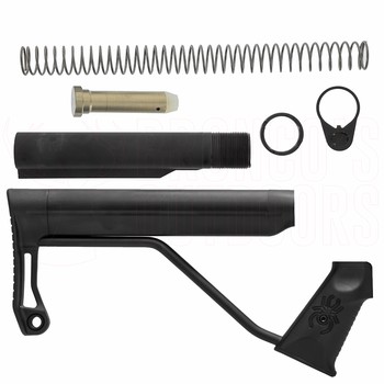 Armaworx Medium length AR15 Spider stock + Milspec carbine buffer assembly
