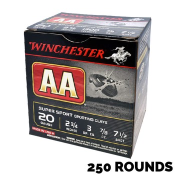 Winchester AA Super Sport 20G 2¾" 24gm #7½ 250 rounds