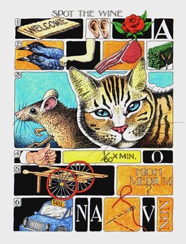 SIMON DREW CARD - SPOT THE WINE