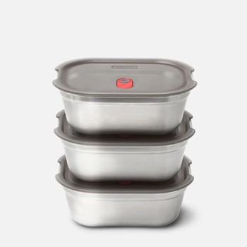 BLACK+BLUM  RECTANGULAR FOOD BOX - SET OF 3 MEDIUM