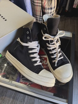 Rick Owen’s Drkshdw Rick Owens DRKSHDW Luxor High Black Pearl • Pre-Owned [7314] - view 2
