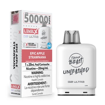 Level X Flavour Beast Unleashed G2 Ultra 50K Pod - Epic Apple Strawnana Iced