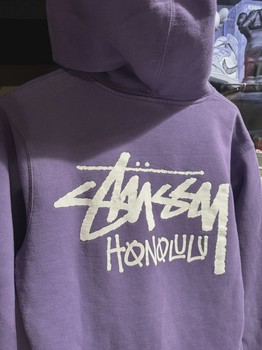 Stussy Purple Honolulu Hoodie size M • Pre-Owned [7523] - view 2