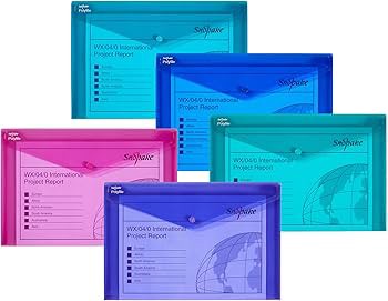Snopake PolyFile Stud Wallet F/C Electra Assorted 10088