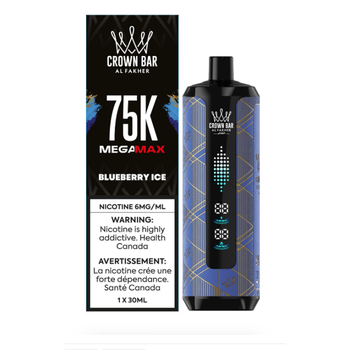 Al Fakher Crown Bar Mega Max 75K - Blueberry Ice