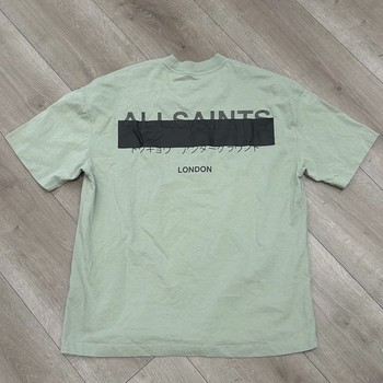 AllSaints Redact Oversized Embroidered Logo T-Shirt • Pre-Owned [4601] - view 3