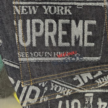 Supreme License Plate Baggy Jean Rigid Indigo • Pre-Owned [3995] - view 8