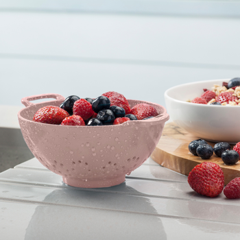 MELAMINE SMALL COLANDER - ROSE