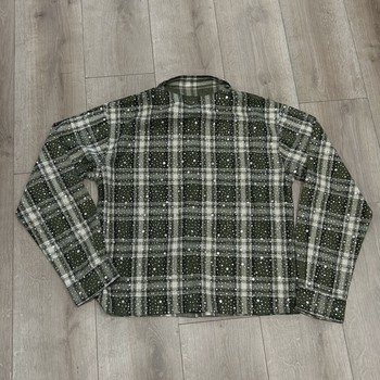 Vale Forever "Campfire" Rhinestone Flannel Shirt • Pre-Owned [9452] - view 2