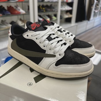 Air Jordan 1 Retro Low Original SP Travis Scott Olive (Women's) • Pre-Owned [0552] - view 2