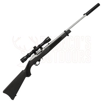 Ruger 10/22 Synthetic Stainless + 3-9x32 + suppressor