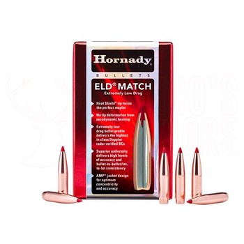 Hornady ELD Match .22 Cal .224" 73gr Projectiles x100