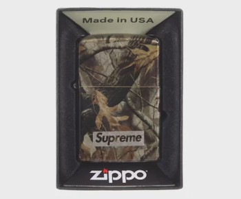 Supreme Camo Logo Zippo Realtree Hardwoods Camo • Brand New [2092] - view 4