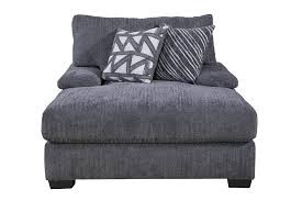 Vega Charcoal Double Chaise
