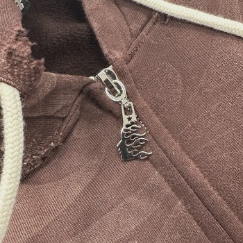 FW25 Hellstar Tribal Zip-Up Hoodie Brown • Pre-Owned [2551] - view 4
