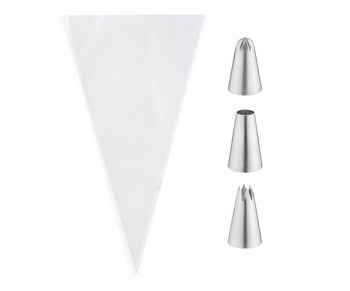 MEDIUM PIPING NOZZLES - ASSORTED SET OF 3