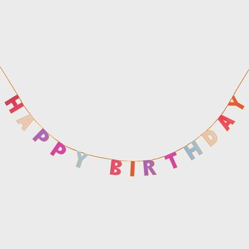 Talking Tables - happy birthday garland