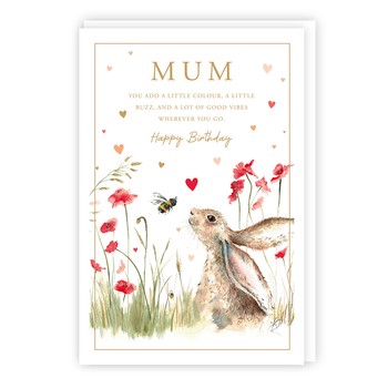 Tracks - II60 - HB - Mum - Rabbit & Bee - Foil/Emb 152x227 - C3774
