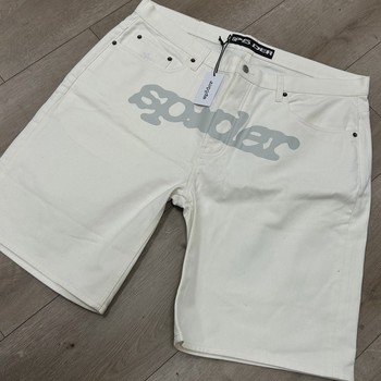 Sp5der white shorts • Brand New [8920] - view 2
