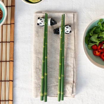 PANDA CHOPSTICKS AND RESTS - SET OF 2 PAIRS