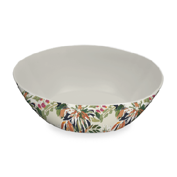 MEDITERRANEAN GARDEN MELAMINE SERVING BOWL