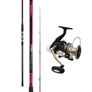 Daiwa Sensor Wave Surf Rod 8-15kg 14' 3pc + Daiwa Windcast 6000 Magseal Spinning Reel
