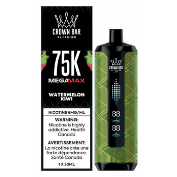 Al Fakher Crown Bar Mega Max 75K - Watermelon Kiwi