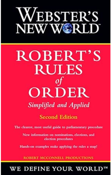 Webster's New World Robert's Rules of Order