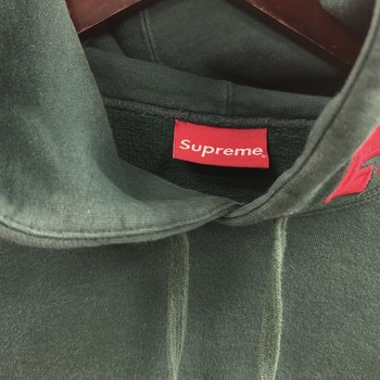 Supreme Mirrored Logo Hooded Sweatshirt Green • Pre-Owned [0892] - photo 4
