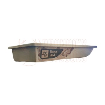 Game on Tan Decoy Sled with Rope