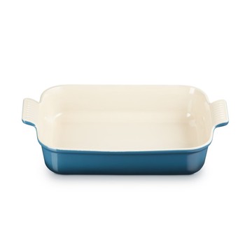 LE CREUSET HERITAGE LARGE OVEN DISH - DEEP TEAL