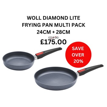 WOLL DIAMOND LITE NON-STICK TWO PIECE SET - 24CM & 28CM FRYING PAN