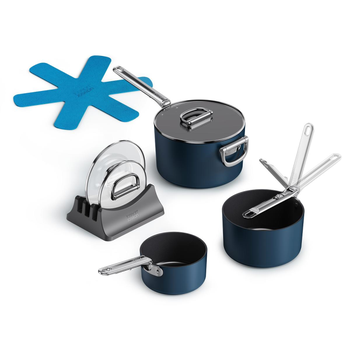 JOSEPH JOSEPH SPACE FOLDING HANDLE SAUCEPAN SET