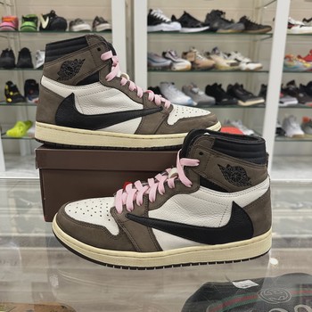 Air Jordan 1 Retro High Original SP Travis Scott Mocha • Pre-Owned [2820] - view 2