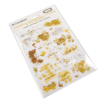 Maggie Holmes, Garden Party Gold Glitter Resin Stickers