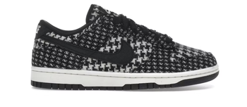 Nike Dunk Low Harris Tweed White Black Multi (W) - Brand New