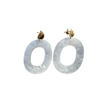 Eve Earrings White