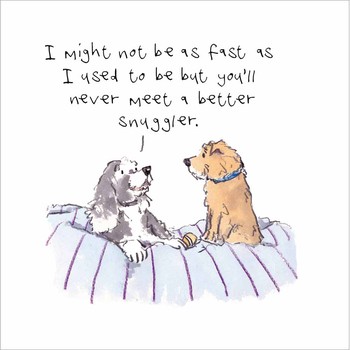 Woodmansterne - Snuggle Dog - Greetings Card-635618