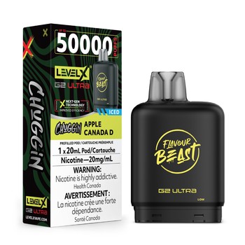 Level X Flavour Beast G2 Ultra 50K Pods Level X Flavour Beast Chuggin' G2 Ultra 50k - Apple Canada D Iced