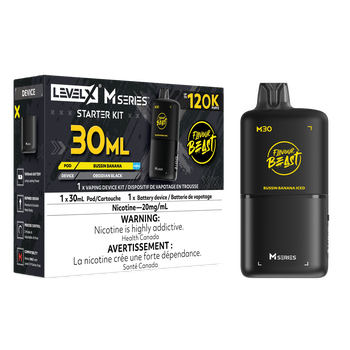Level X Flavour Beast M30 Starter Kit - Bussin' Banana Iced