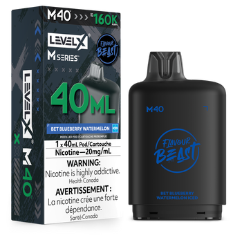 Level X Flavour Beast M40 160K Pod - Bet Blueberry Watermelon Iced
