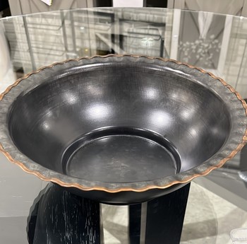 Gray and Cooper metal bowl small