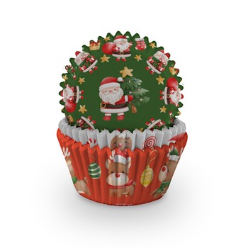CUPCAKE CASES - SANTA AND FRIENDS - PACK OF 60
