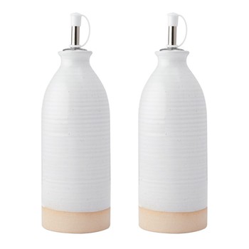 IDILICA STONEWARE OIL AND VINEGAR SET