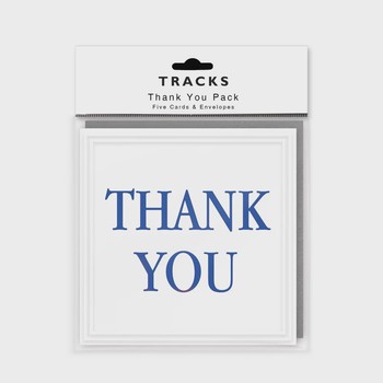 Tracks - Thank You Cards Pk5 - TYP124