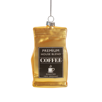 COFFEE BEAN BAUBLE DECORATION