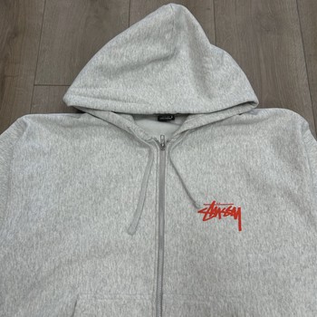 Stussy Skate Tough Hoodie Zip Up 'Ash Heather'  • Pre-Owned [4896] - view 6