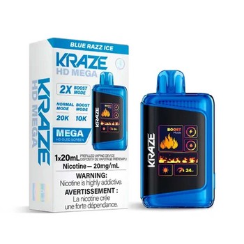 Kraze HD Mega - Blue Razz Ice